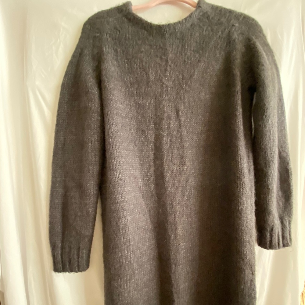See by Chloe sweater dress, charcoal, size 8